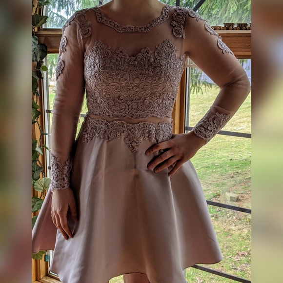 Lavender Hoco Dress - Picture 3 of 5